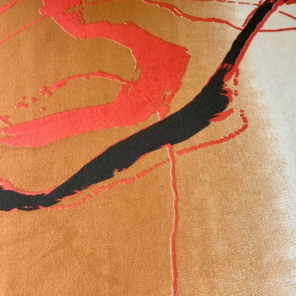 Large abstract CHIFFON scarf - Picture 7 of 12